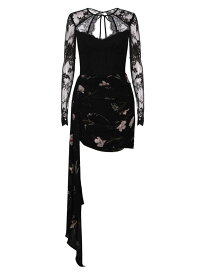 【送料無料】 ケーティメイ レディース ワンピース トップス Wilde Lace & Floral Minidress black