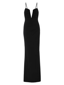 【送料無料】 ケーティメイ レディース ワンピース トップス Erykah Shirred Body-Con Gown black