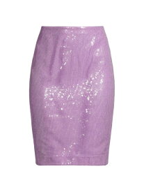 【送料無料】 ミリー レディース スカート ボトムス Adley Sequin Pencil Skirt purple