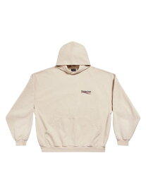 【送料無料】 バレンシアガ レディース パーカー・スウェット フーディー アウター Political Campaign Oversized Hoodie Oversized light beige