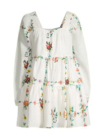 【送料無料】 サンシア レディース ワンピース トップス Sonora Arlette Floral Linen Minidress elisabet floral