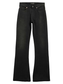 【送料無料】 バレンシアガ レディース デニムパンツ ジーンズ ボトムス Bootcut Jeans black faded