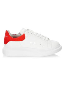 【送料無料】 アレキサンダー・マックイーン メンズ スニーカー シューズ Men's Oversized Leather Platform Sneakers white lust red