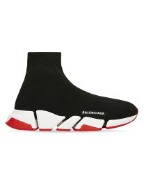 【送料無料】 バレンシアガ メンズ スニーカー シューズ Speed 2.0 Recycled Knit Sneaker black new red