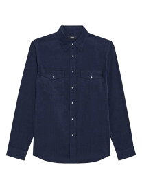 【送料無料】 セオリー メンズ シャツ トップス Irving Corduroy Shirt baltic