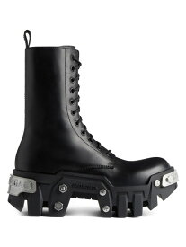 【送料無料】 バレンシアガ メンズ ブーツ・レインブーツ シューズ Bulldozer Lace-Up Boots black