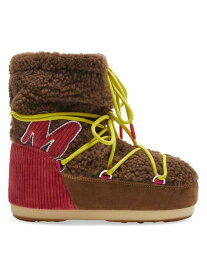 【送料無料】 ムーンブーツ メンズ ブーツ・レインブーツ シューズ Icon M-Patch Shearling Ankle Boots brown red