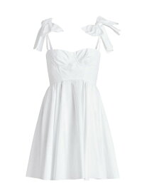 【送料無料】 ジャンバティスタ ヴァリ レディース ワンピース トップス Ruffled Off-The-Shoulder Dress optical white
