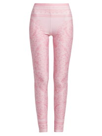 【送料無料】 ヴェルサーチ レディース レギンス ボトムス Baroque Print Leggings pale pink