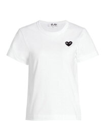 【送料無料】 コム・デ・ギャルソン レディース Tシャツ トップス Heart T-Shirt black