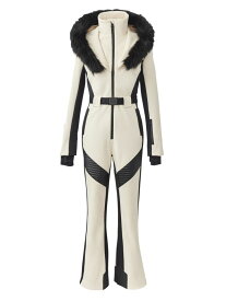 【送料無料】 マッカージュ レディース ジャケット・ブルゾン アウター Elle Belted Shearling-Trimmed Shell Ski Suit ceramic