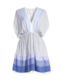 【送料無料】 レムレム レディース ワンピース トップス Colorblocked V-Neck Midi-Dress sisay blue
