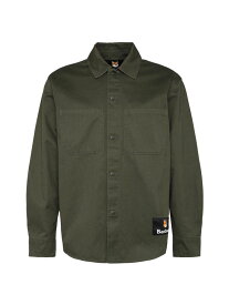 【送料無料】 バーブァー メンズ ジャケット・ブルゾン アウター Barbour x Maison Kitsune Cotton Overshirt uniform green