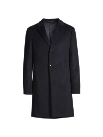 【送料無料】 レイス メンズ ジャケット・ブルゾン アウター Gable Wool-Blend Coat navy