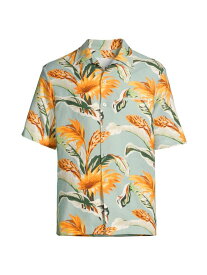 【送料無料】 マルタンマルジェラ メンズ シャツ トップス Short-Sleeve Linen-Blend Shirt sage