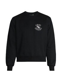 【送料無料】 アミリ メンズ パーカー・スウェット アウター Preemo Record Crewneck Sweatshirt black