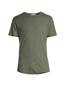 【送料無料】 ベアフットドリームス メンズ Tシャツ トップス Malibu Cotton-Modal Crewneck T-Shirt heather charcoal