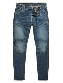 【送料無料】 ジースター メンズ デニムパンツ ジーンズ ボトムス G-Star 5620 3D Zip Knee Skinny Jeans antique tennessee destroyed