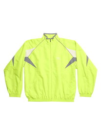 【送料無料】 バレンシアガ メンズ ジャケット・ブルゾン アウター 3B Sports Icon Medium Fit Tracksuit Jacket fluo yellow
