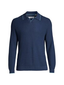 【送料無料】 トッミーバハマ メンズ ポロシャツ トップス Long Point Long-Sleeve Polo Shirt dress blue