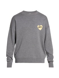 【送料無料】 ロエベ メンズ ニット・セーター アウター Heart Logo Sweater grey