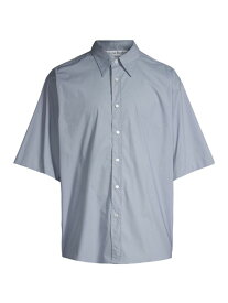 【送料無料】 アクネ ストゥディオズ メンズ シャツ トップス Sandrok Short-Sleeve Poplin Shirt dusty blue