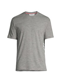 【送料無料】 トムブラウン メンズ Tシャツ トップス Wool 4-Bar T-Shirt light grey