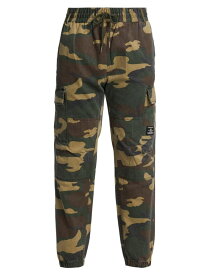 【送料無料】 アルファインダストリーズ メンズ カジュアルパンツ ボトムス Camouflage Cotton Joggers woodland camo