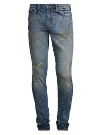 【送料無料】 ピーアールピーエス メンズ デニムパンツ ジーンズ ボトムス Cayenne Distressed Stretch Super Skinny Jeans bleach splash
