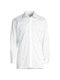 【送料無料】 シャルベ メンズ シャツ トップス Hidden Placket Formal Shirt white