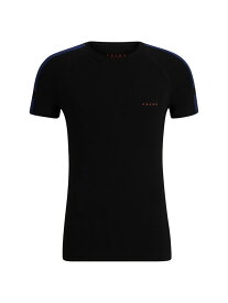 【送料無料】 ファルケ メンズ Tシャツ トップス Wool-Blend Tech Light T-Shirt black