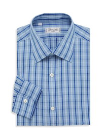 【送料無料】 シャルベ メンズ シャツ トップス Glenplaid Stripe Dress Shirt blue multi