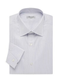 【送料無料】 シャルベ メンズ シャツ トップス Multi-Stripe Dress Shirt white grey