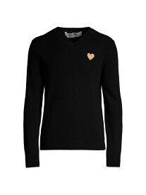 【送料無料】 コム・デ・ギャルソン メンズ ニット・セーター アウター Heart Wool Sweater black