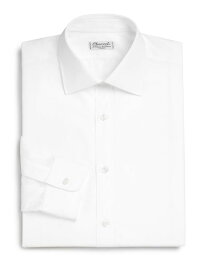 【送料無料】 シャルベ メンズ シャツ トップス Regular-Fit Cotton Long-Sleeve Dress Shirt white