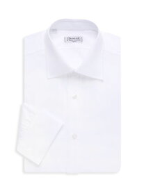【送料無料】 シャルベ メンズ シャツ トップス Solid Poplin Dress Shirt white