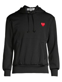 【送料無料】 コム・デ・ギャルソン メンズ パーカー・スウェット アウター Embroidered Heart Hoodie black