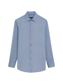 【送料無料】 ブガッチ メンズ シャツ トップス James Geometric Ooohcotton Long-Sleeve Button-Down Shirt sky