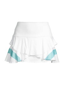 【送料無料】 ケースイス レディース スカート ボトムス Colorblocked Flutter Skirt white multi