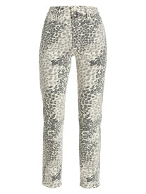 【送料無料】 マザー レディース デニムパンツ ボトムス The Dazzler Printed Skinny Jeans shadow leopard