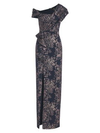 【送料無料】 セイア レディース ワンピース トップス Amaris Jacquard Column Gown nautical navy rose gold