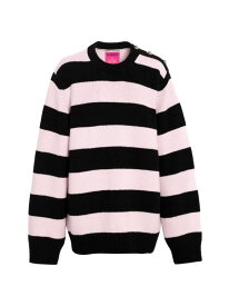 【送料無料】 バリー レディース ニット・セーター アウター Barrie x Sofia Coppola Striped Cashmere-Blend Sweater pink
