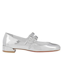 【送料無料】 クリスチャン・ルブタン レディース パンプス シューズ Sweet Jane Leather Flats silver