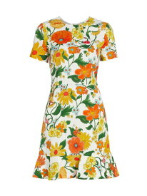 【送料無料】 ステラマッカートニー レディース ワンピース トップス Garden Floral Minidress multicolor orange