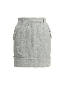 【送料無料】 トムブラウン レディース スカート ボトムス Tweed Pencil Miniskirt medium grey