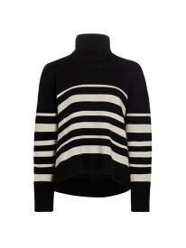 【送料無料】 プロエンザショラー レディース ニット・セーター アウター Striped Cashmere & Wool Turtleneck Sweater black multi