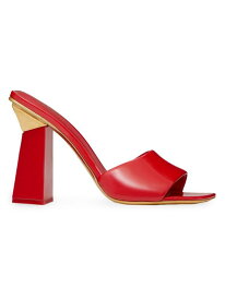【送料無料】 ヴァレンティノ レディース サンダル シューズ One Stud Hyper Slide Sandals In Patent Leather red