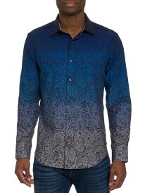 【送料無料】 ロバートグラハム メンズ シャツ トップス Dusk Paisley Button-Front Shirt blue
