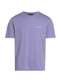【送料無料】 アーペーセー メンズ Tシャツ トップス Logo Oversized T-Shirt violet