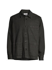 【送料無料】 コリドー メンズ シャツ トップス Duck Dye Button-Front Overshirt black
